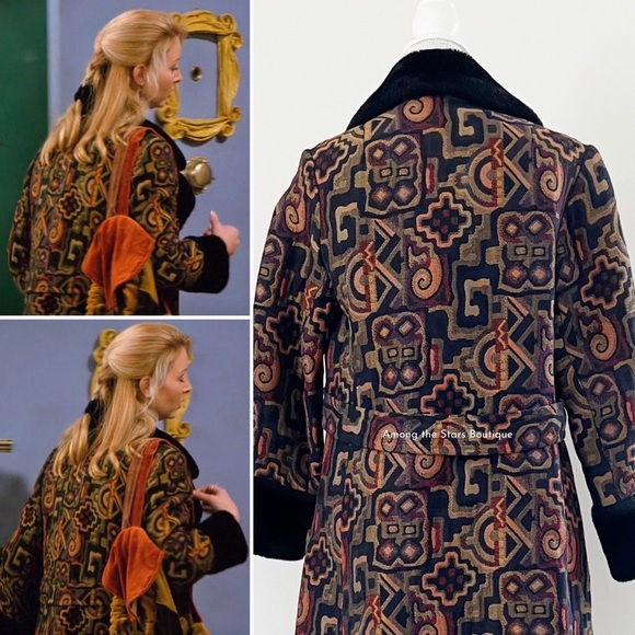 Exceptionally Rare 70s Vintage Tapestry Coat ASO Phoebe Buffay in Friends - Picture 4 of 14